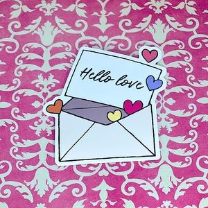 Hello Love Cute Lovey Sweetheart Love You Valentines Sweet Sticker